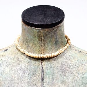 VTG 70's Natural Puka Shell & Sterling Necklace